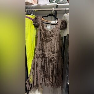 Byron Lars Fringe Mini Dress